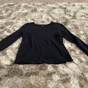 Wonder Nation plain black long sleeve tee. Size: youth XL